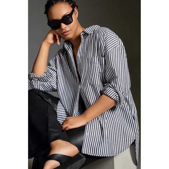 NWT Size S - The Bennet Buttondown Shirt Adaptive 100% Cotton (NWT US$ 98) - Picture 6 of 16